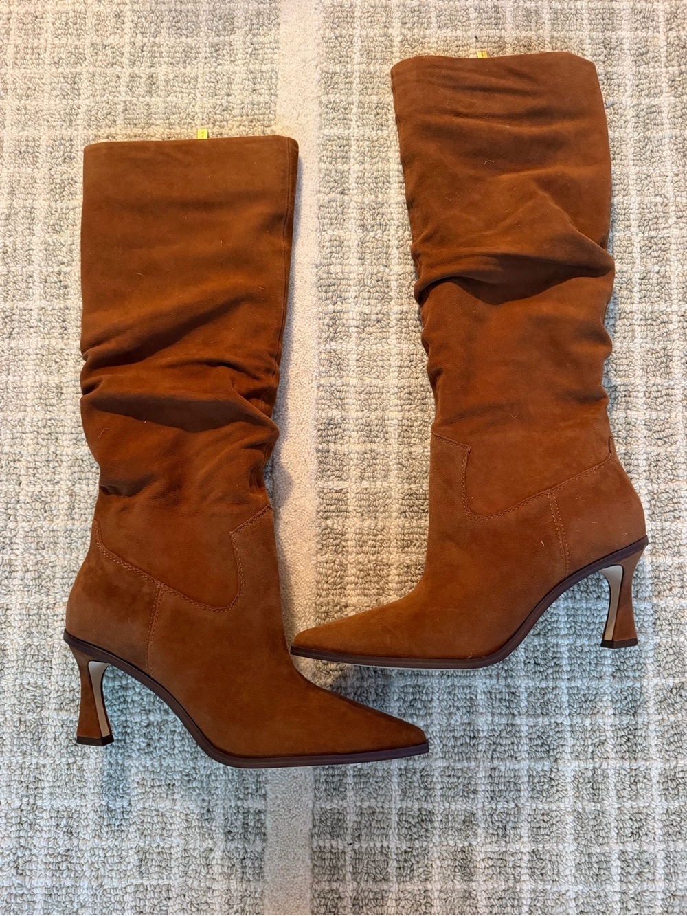 Vince Camuto Kindre Burnt Sugar Slouch Knee-High Heeled Boots NWOT - Picture 3 of 5